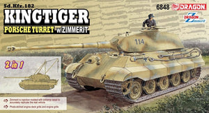 Dragon 6848 Sd.Kfz.182 Tourelle Porsche Kingtiger avec Zimmerit 1/35