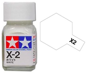 Peinture émail Tamiya X2 blanche (80002)