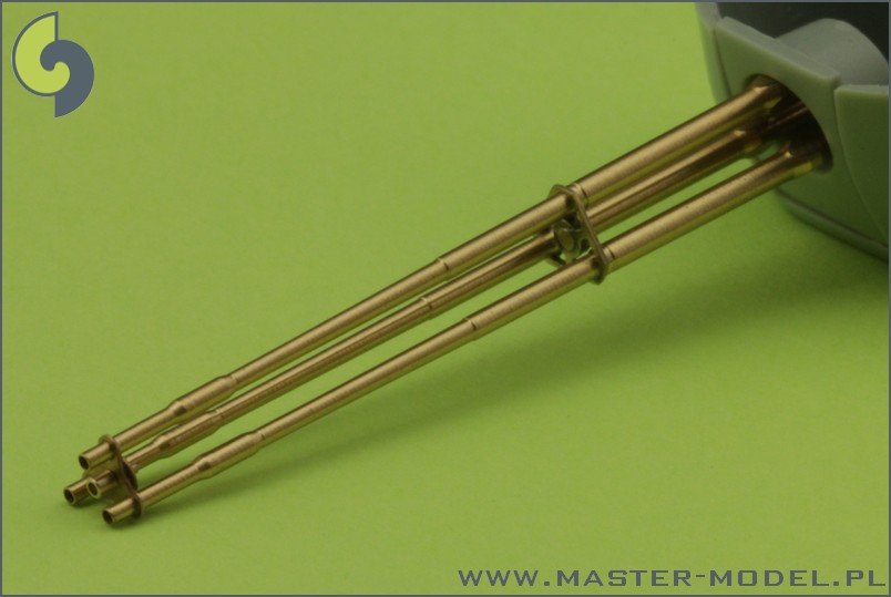 Master AM-35-001 M197 - Canon rotatif à trois tubes de 20 mm - tubes tournés avec brides de canon photogravées (1/35)  – Bild 5