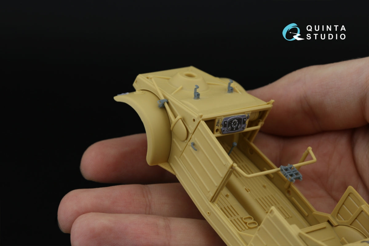 Intérieur imprimé et coloré en 3D sur papier décalcomanie (Tamiya) (avec pièces en résine imprimées en 3D) Quinta Studio QD+35141 Kubelwagen Type 82, échelle 1/35 – imagen 14