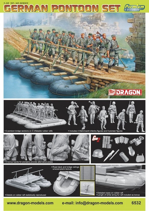 Dragon 6532 Coffret Ponton Allemand Édition Premium (1/35)