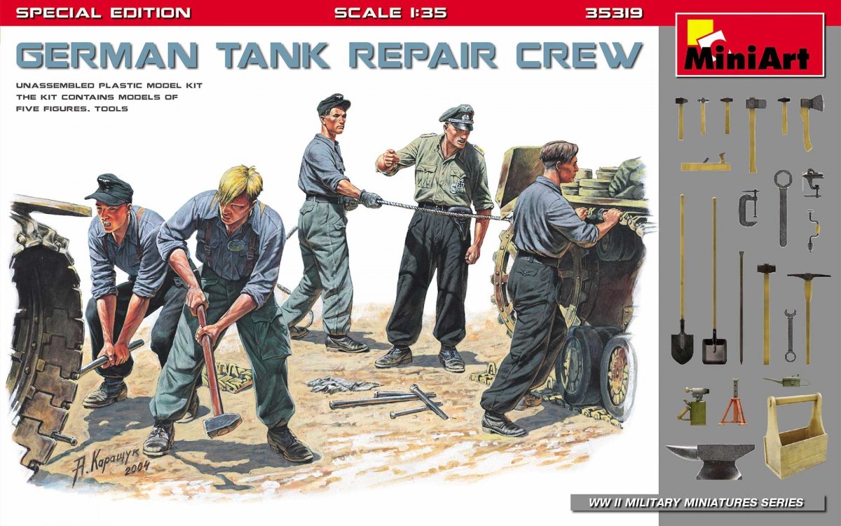 MiniArt 35319 ÉQUIPE DE RÉPARATION DE CHARS ALLEMANDS. ÉDITION SPÉCIALE 1/35