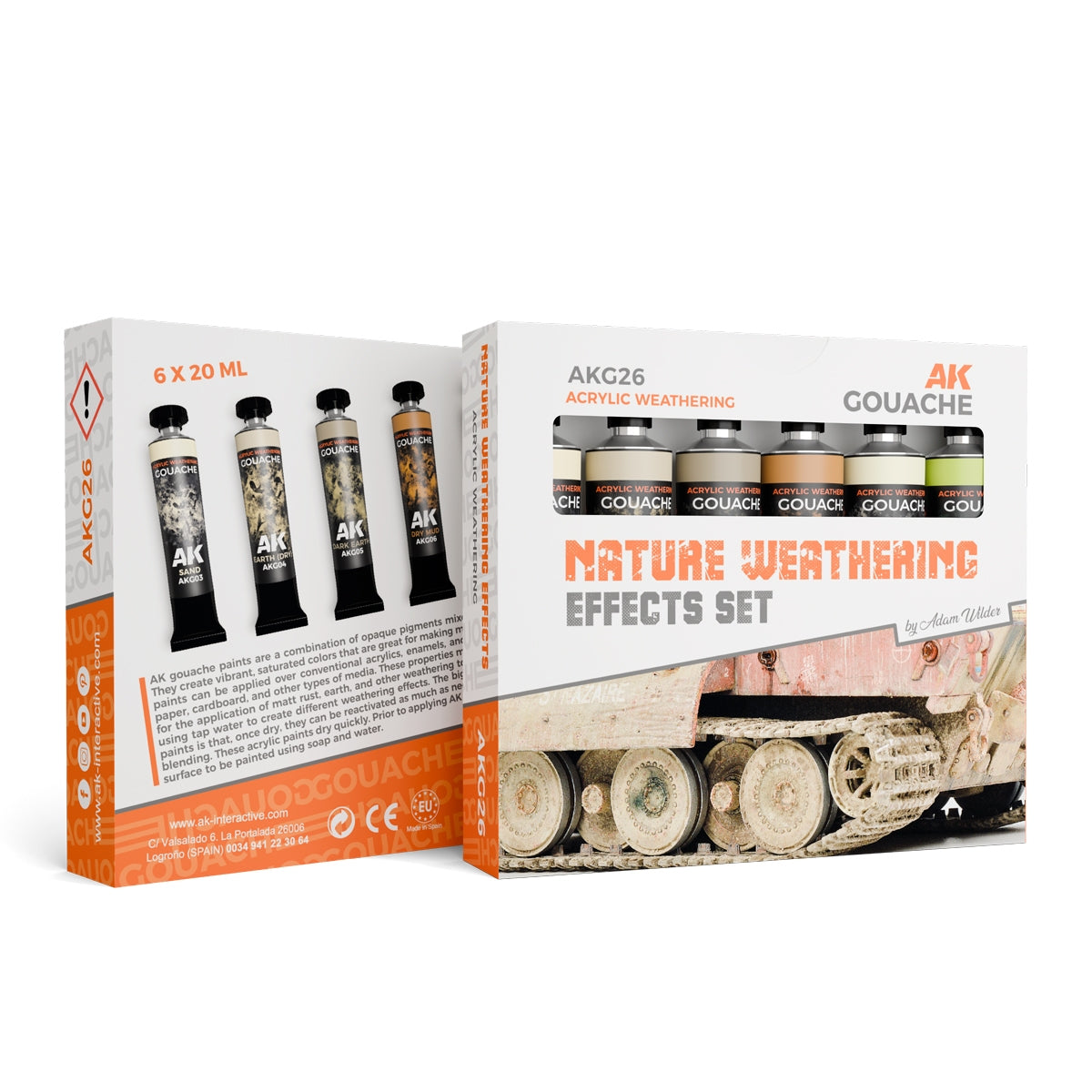 AK Interactive AKG26 ENSEMBLE D&amp;#39;EFFETS DE VIEILLISSEMENT NATUREL – GOUACHES AK – Bild 2