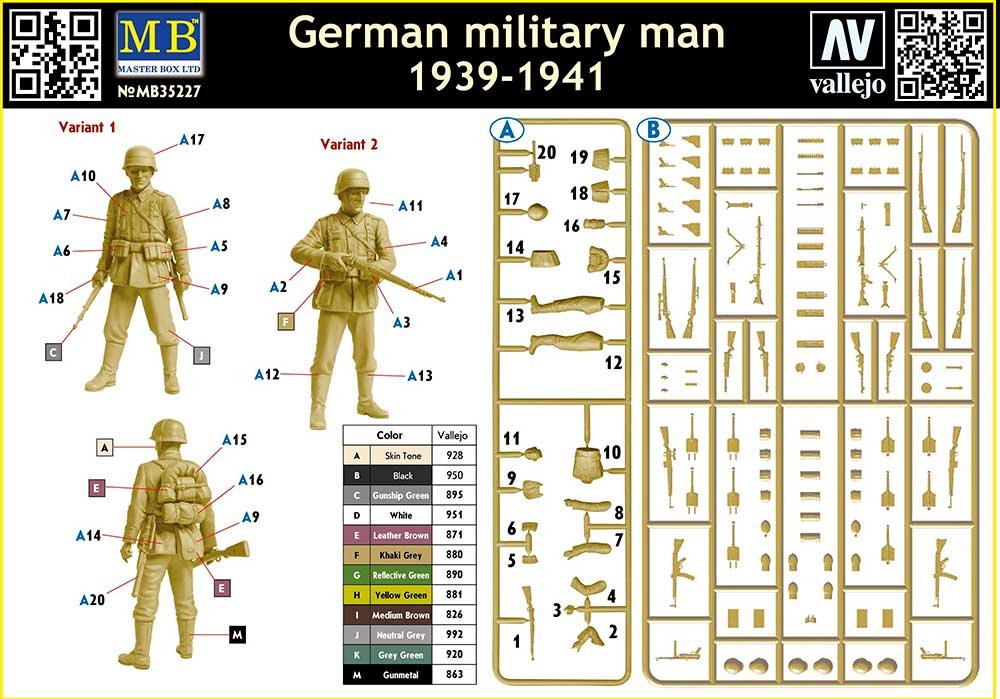Master Box 35227 Soldat allemand, 1939-1941, échelle 1/35 – Bild 2