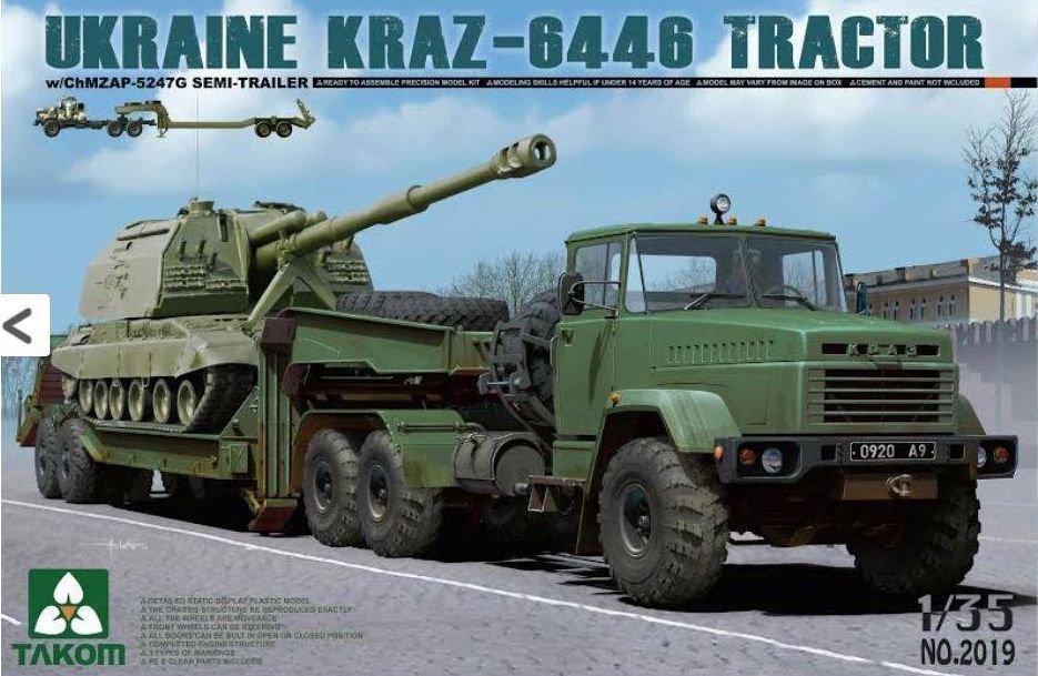 Tracteur Takom 2019 Ukraine Kraz-6446