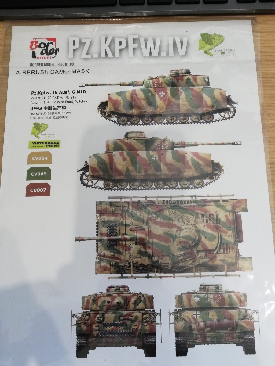 Maquette Border BD0108G Pz.KpFW.IV G Mid 1/35