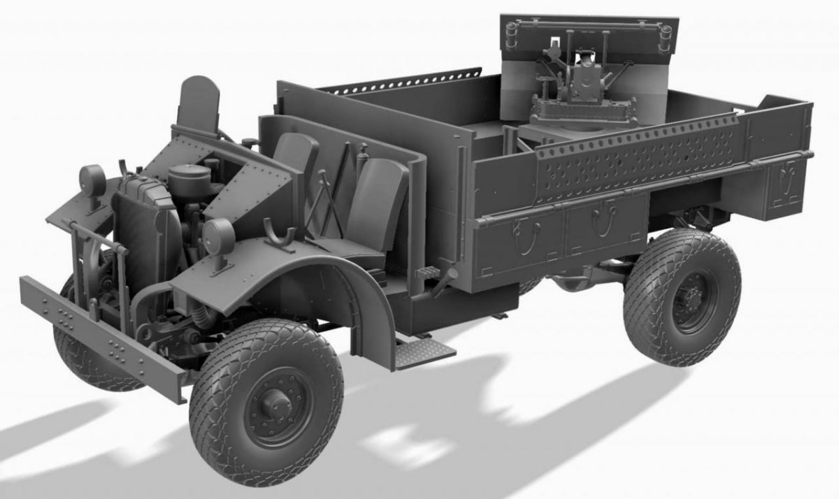 Camion Thunder Model 35312 LRDG CMP F30 avec canon Bofors MKI 37 mm Ordnance - Édition limitée bonus 1/35 – imagen 4
