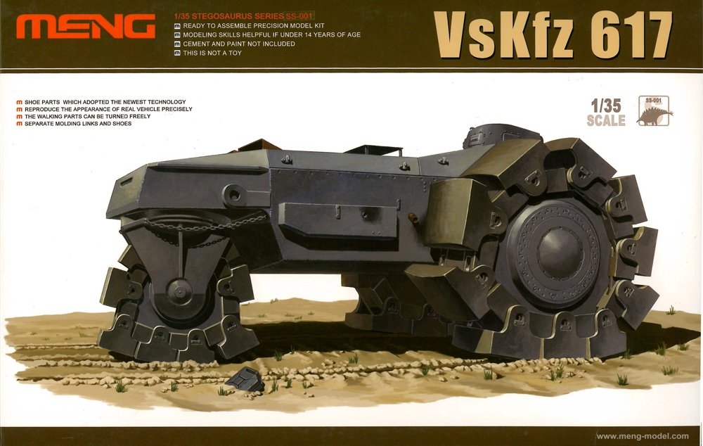 Maquette Meng SS-001 Allemagne VsKfz 617 Minenraumer (1/35)