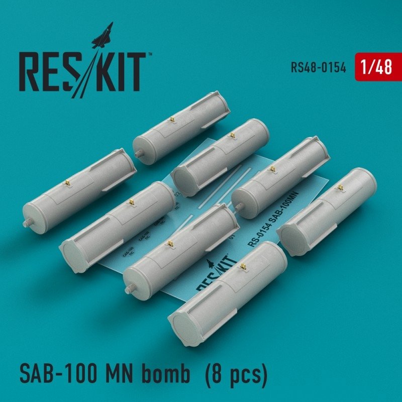 RESKIT RS48-0154 AB-100 MN bombe (8 pièces) 1/48