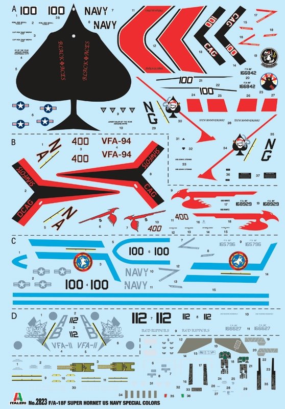 Italeri 2823 F/A-18F Couleurs spéciales de l&amp;#39;US Navy 1/48 – image 4