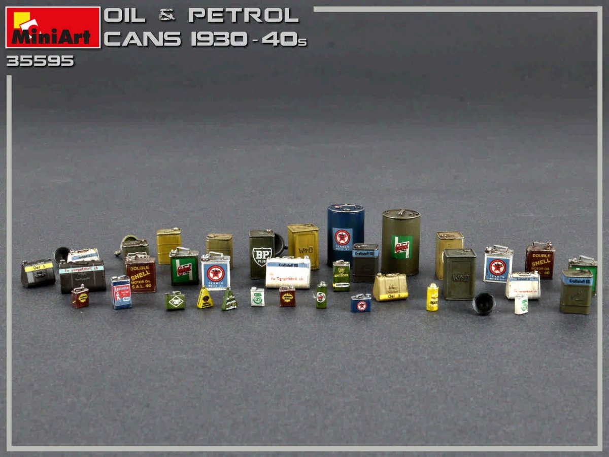 MiniArt 35595 OIL &amp;amp; PETROL CANS 1930-40s 1/35 – zdjęcie 4