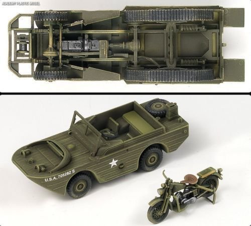 Academy 13408 M3 SEMI-TRACK ET VÉHICULE AMPHIBIEN 1/4 tonne (1/72) – image 3