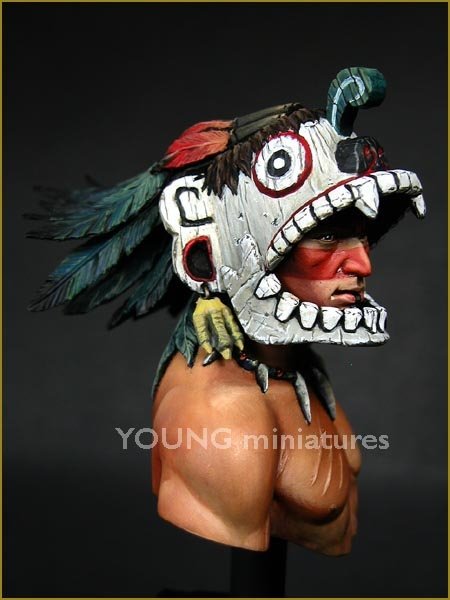 Young Miniatures YH1819 Guerrier aztèque 1/10 – immagine 2