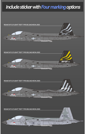 Maquette Academy 12585 ROKAF KF-21 Boramae au 1/72 – image 4