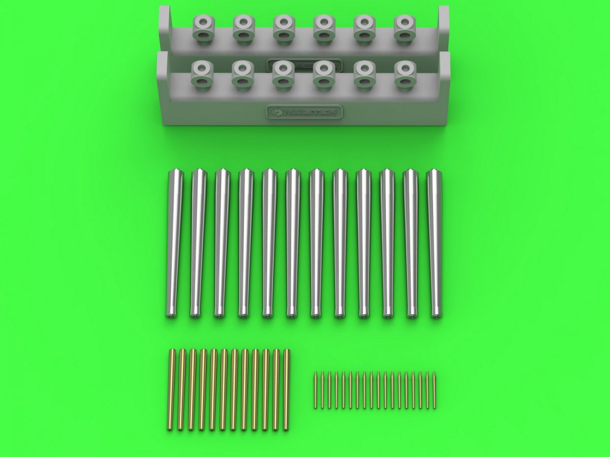 Armement du Master SM-350-116 SMS Viribus Unitis - Canons de 305 mm (12 pièces), de 150 mm (12 pièces), de 70 mm (18 pièces) (pour kit Trumpeter) 1/350