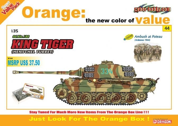 Cyber ​​​​Hobby 9144 Sd.Kfz.182 King Tiger (Tourelle Henschel) (1/35)