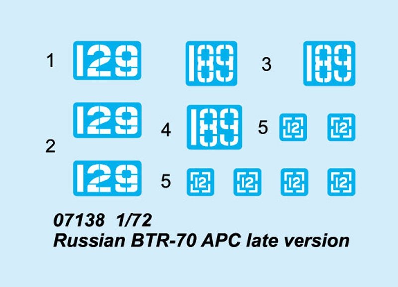 Trumpeter 07138 Russian BTR-70 APC late version 1/72 – zdjęcie 2