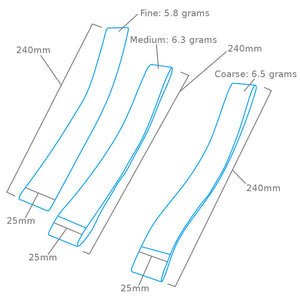 Bandes abrasives Modelcraft PFL6025-3 (25 mm) x 3 – image 2
