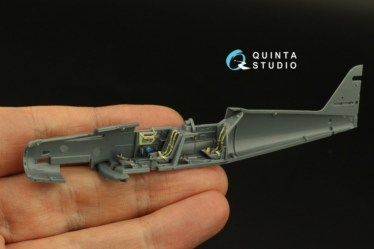Intérieur imprimé en 3D et coloré sur papier décalcomanie (Eduard) Quinta Studio QD72064 Avia CS-199, échelle 1/72 – immagine 3