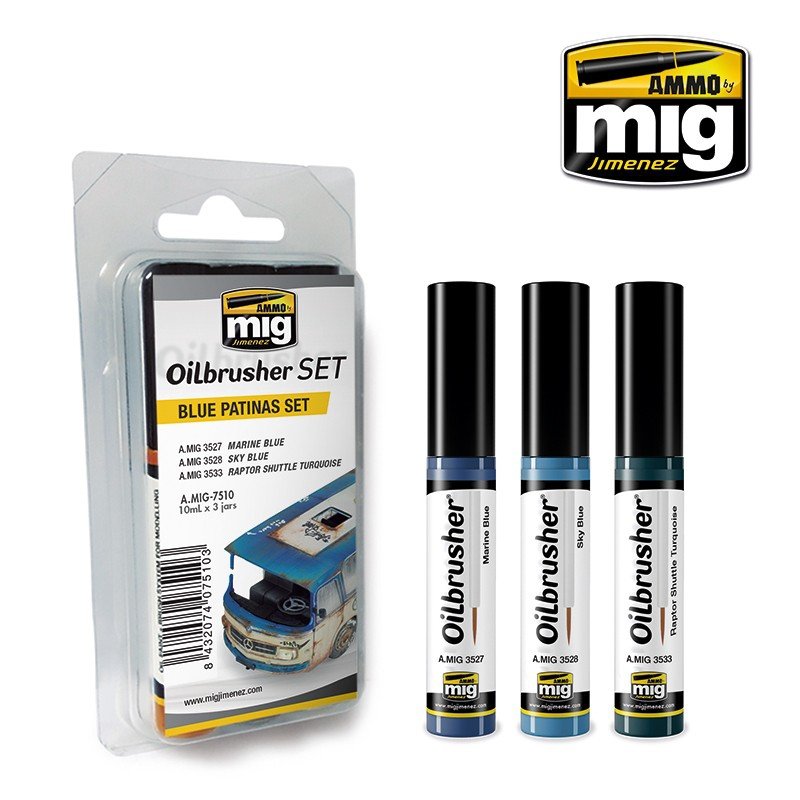 ENSEMBLE DE MUNITIONS DE Mig Jimenez 7510 BLEU PATINAS
