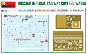 MiniArt 39002 WAGON COUVERT DES CHEMINS DE FER IMPÉRIAUX RUSSES 1/35 – image 2