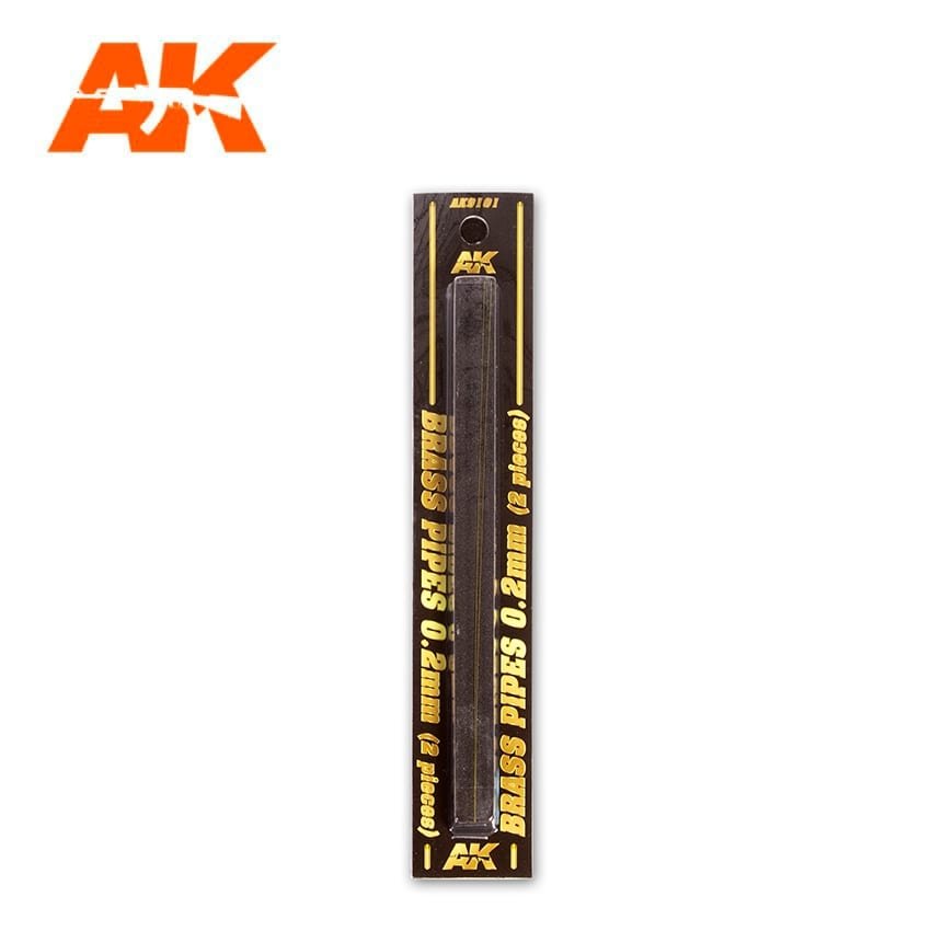 AK Interactive AK9101 TUYAUX EN LAITON 0,2MM Ø. 2 UNITÉS. – image 2