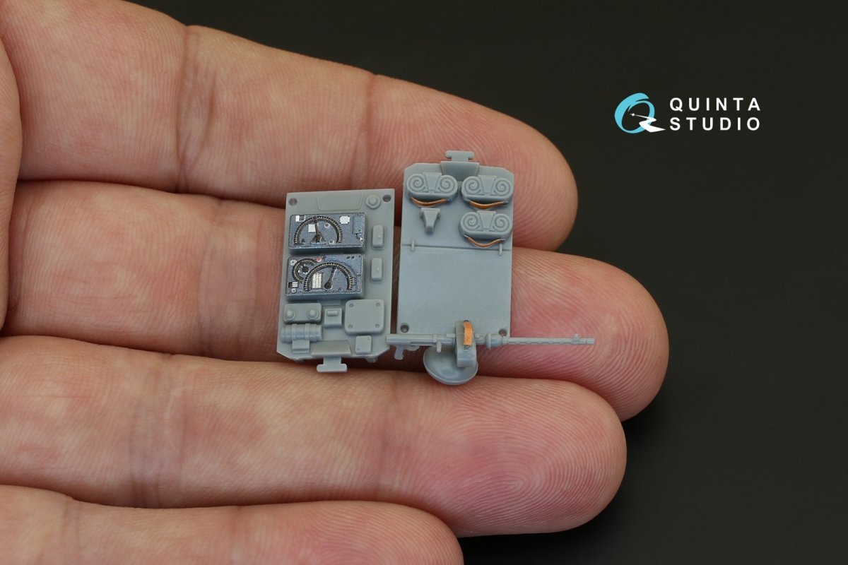 Intérieur imprimé en 3D et coloré sur papier décalcomanie Quinta Studio QD48078 Fi-156 (pour maquette Tamiya) 1/48 – image 9
