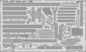Eduard 53279 Tirpitz partie 1 TROMPETTE 1/350