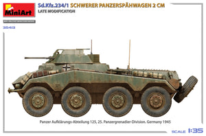 MiniArt 35413 Sd.Kfz.234/1 Schwerer Panzerspähwagen (2 cm). Mod tardif 1/35 – Bild 7