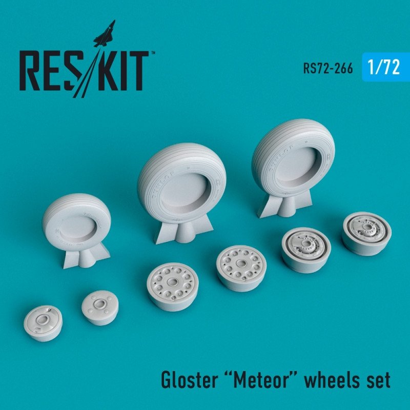 RESKIT RS72-0266 Jeu de roues An-225 Gloster Meteor 1/72