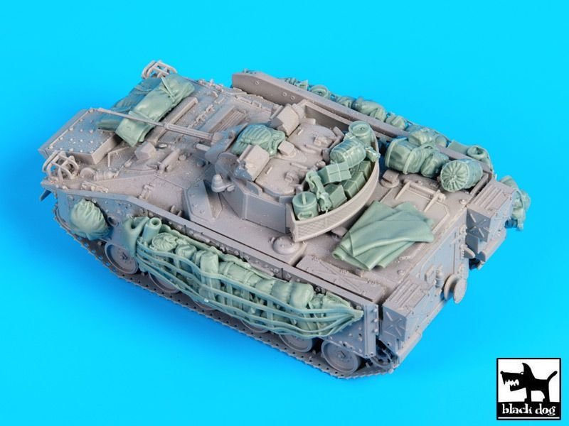 Ensemble d&amp;#39;accessoires Black Dog T72100 British Warrior pour maquette Trumpeter au 1/72 – Bild 4