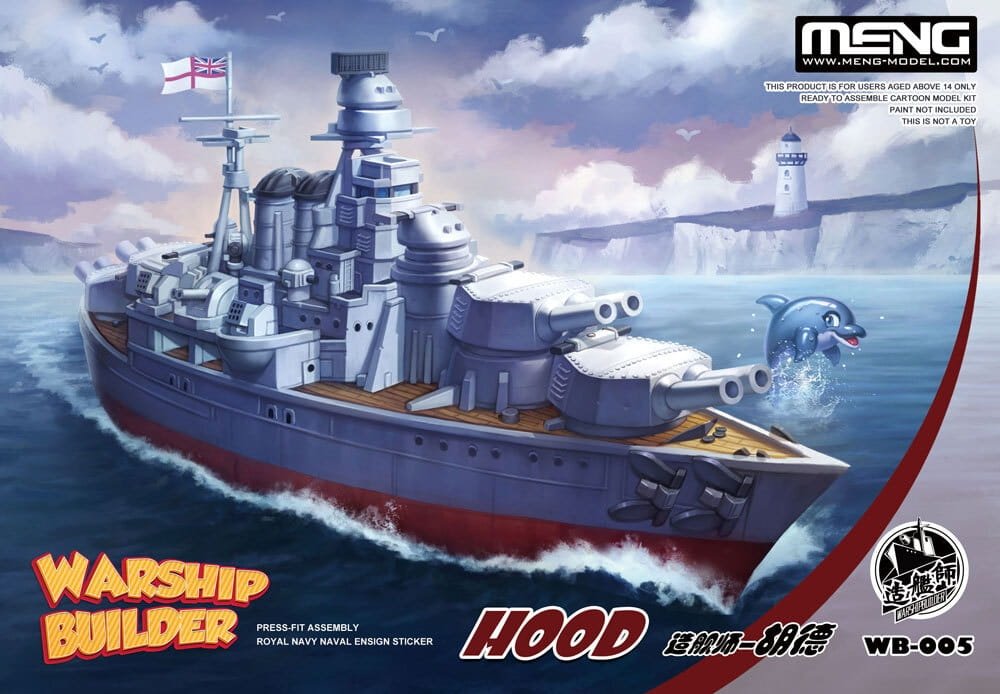 Capot de constructeur de navires de guerre Meng modèle WB-005