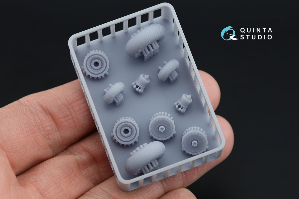 Quinta Studio QT48024 Ka-52 Wheels with separate hubs and weighted tires (Zvezda) 1/48 – zdjęcie 3