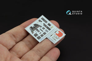 Intérieur imprimé en 3D et coloré sur papier décalcomanie Quinta Studio QD48257 F-20 Tigershark (Freedom Model) 1/48 – image 4
