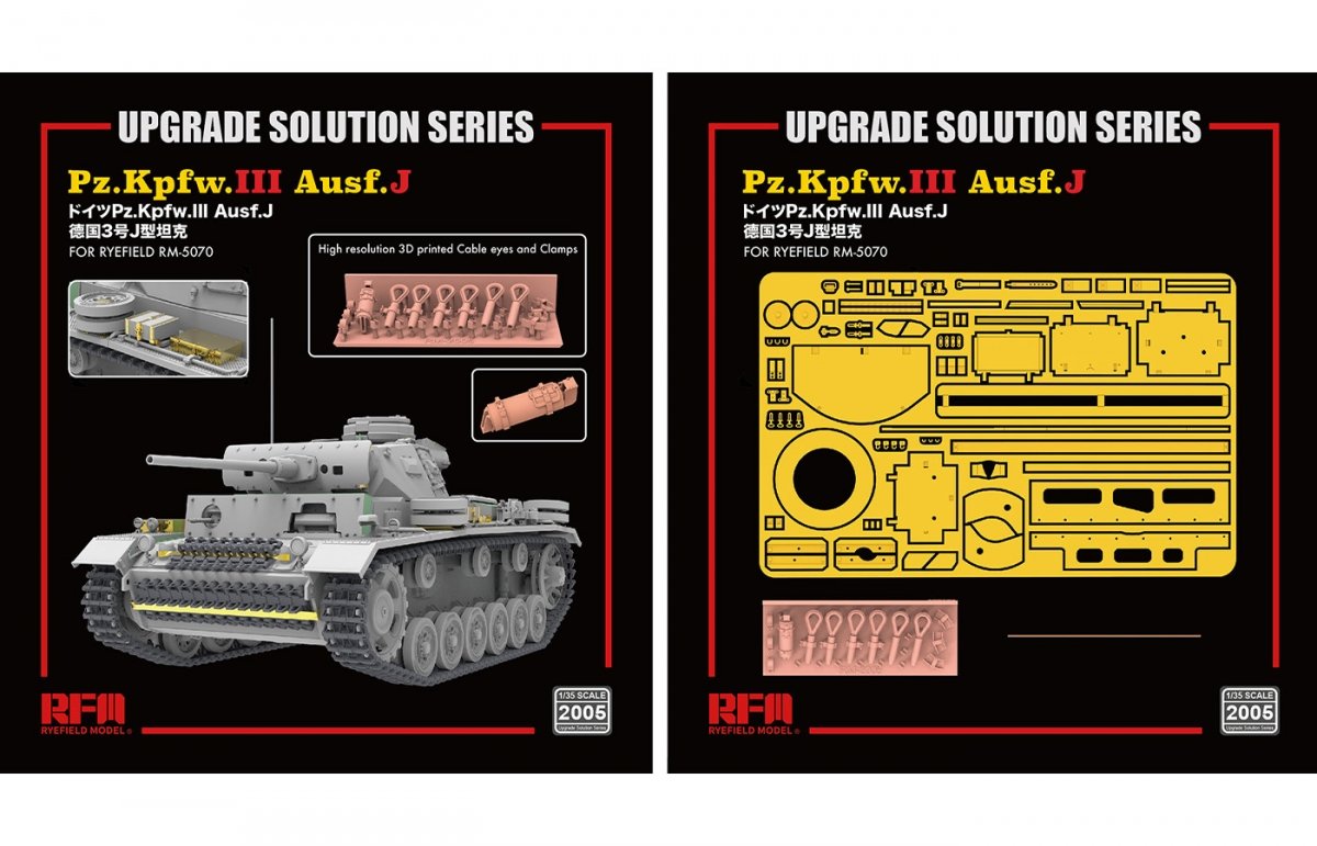 Kit de mise à niveau Rye Field Model 2005 pour Pz.III Ausf.J 1/35