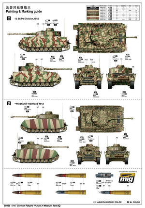 Trumpeter 00920 Char moyen allemand Pzkpfw IV Ausf.H 1/16 – Bild 2