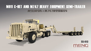 Semi-remorque pour engins lourds Meng Model SS-013 M911 C-HET et M747, échelle 1/35 – immagine 2
