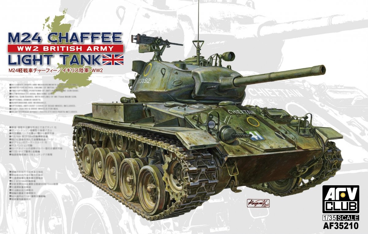 AFV Club 35210 Char M24 Chaffee version armée britannique de la Seconde Guerre mondiale