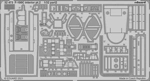 Eduard 32473 F-100C intérieur pt.2 TRUMPETER 1/32 – immagine 2