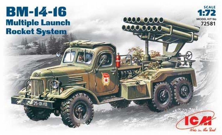 ICM 72581 BM-14-16, Système de lance-roquettes multiple sur base ZiL-157 (1/72)