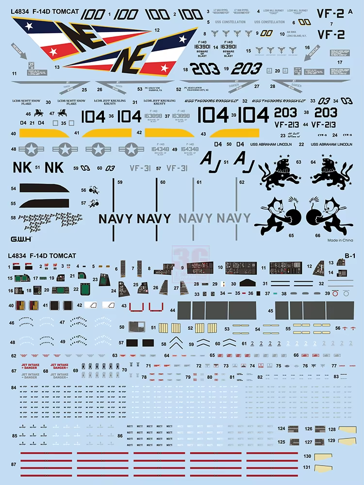 Maquette Great Wall Hobby L4834 F-14D Tomcat au 1/48 – image 2