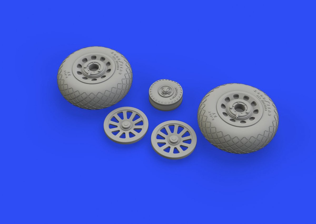 Roues Eduard 648511 P-51D à bande de roulement diamantée 2 1/48 EDUARD – immagine 3