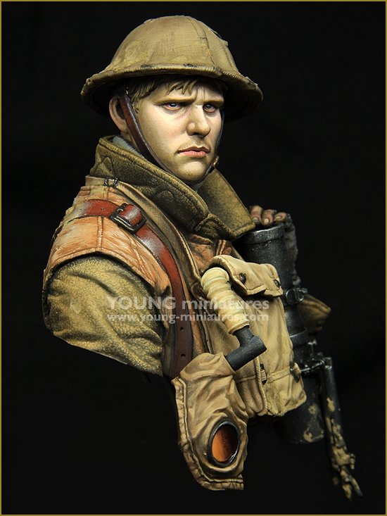 Figurine Young Miniatures YM1875 Canonnier britannique LEWIS Première Guerre mondiale 1/10 – immagine 8