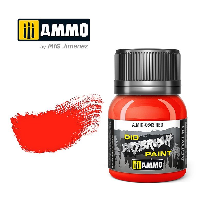 Munitions Mig 0643 DRYBRUSH Rouge 40 ml