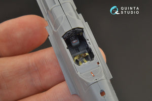 Intérieur imprimé en 3D et coloré sur papier décalcomanie Quinta Studio QD72037 Bf 109 G-6 (Tamiya) 1/72  – image 5