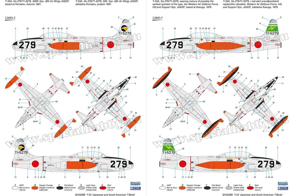 Special Hobby 32066 T-33 « T-Birds japonais et sud-américains » 1/32 – image 4