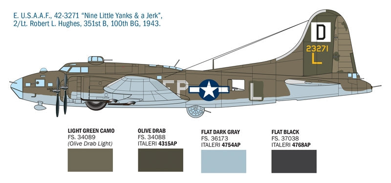 Italeri 1487 B-17F Flying Fortress 1/72
