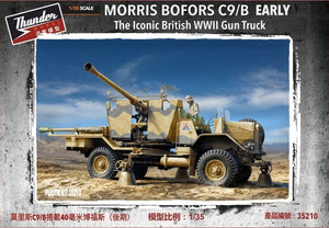 Camion armé britannique Morris Bofors C9/B, modèle Thunder 35210, première version, échelle 1/35