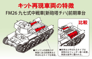 Fine Molds FM26 Char de combat principal IJA Type 97 amélioré « Shinhoto Chi-Ha » 1/35 – Bild 4
