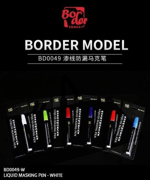 Stylo de masquage liquide Border Model BD0049-W - Blanc